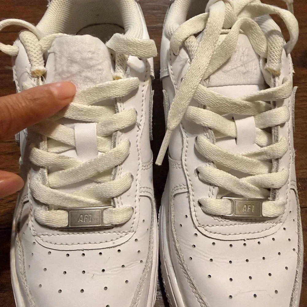 Nike Kids White Lace-Up Sneakers